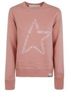Golden Goose Athena Crewneck Star Values Sweatshirt Golden Goose Athena Crewneck Star Values Sweatshirt - Desert Sand/White