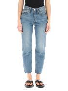 RE/DONE High Rise Stove Pipe Jeans RE/DONE High Rise Stove Pipe Jeans - MEDIUM VAIN (Blue)