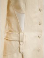 Alberta Ferretti Linen Suit In Ivory Colored Alberta Ferretti Linen Suit In Ivory Colored - White