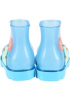 Melissa Light Blue Boots For Kids With Starfish Melissa Light Blue Boots For Kids With Starfish - Transparent