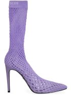 GCDS Pointed Mesh Ankle Boots GCDS Pointed Mesh Ankle Boots - Lilac