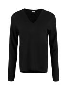 Parosh Loon Wool V-neck Sweater Parosh Loon Wool V-neck Sweater - black