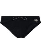 Dolce & Gabbana Logo Print Swim Briefs Dolce & Gabbana Logo Print Swim Briefs - black