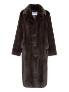 STAND STUDIO Theresa Faux Fur Coat STAND STUDIO Theresa Faux Fur Coat - brown