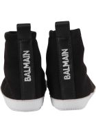 Balmain Black Sneakers For Babykids Balmain Black Sneakers For Babykids - Black