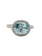 Lo Spazio Aqua Lucente Ring(H) Lo Spazio Jewelry Lo Spazio Aqua Lucente Ring(H) - Sky_Blue