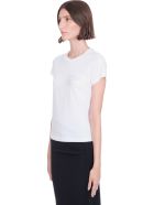 Helmut Lang T-shirt In White Cotton Helmut Lang T-shirt In White Cotton - white