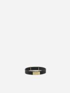 Saint Laurent Opyum Bracelet In Smooth Black Leather Saint Laurent Opyum Bracelet In Smooth Black Leather - Black