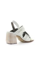 Ixos White Gold Heeled Sandal IXOS White Gold Heeled Sandal - Gesso / Oro