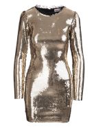 Short Dress Of Golden Sequins RED Valentino Short Dress Of Golden Sequins - Glitter