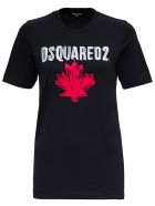 Dsquared2 Cotton T-shirt With Print Dsquared2 Cotton T-shirt With Print - Black