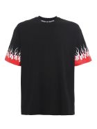 Vision of Super Tshirt Double Flames Vision of Super Tshirt Double Flames - Black