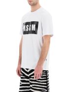 MSGM Logo Box T-shirt MSGM Logo Box T-shirt - OFF WHITE (White)