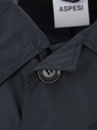 Aspesi Single Breasted Coat Aspesi Single Breasted Coat - Navy