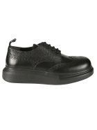 Alexander Mcqueen Hybrid Lace-up Shoes In Black