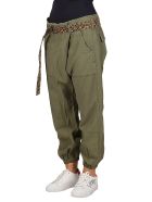 Olive Green Cotton Trousers R13 Olive Green Cotton Trousers - Olive