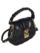 Miu Miu Matelassé Woven Shoulder Bag Miu Miu Matelassé Woven Shoulder Bag - Black