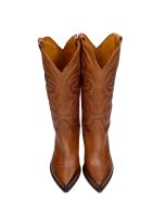 Elena Iachi Texan Boots In Leather Color Leather Elena Iachi Texan Boots In Leather Color Leather - leather color