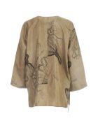 Uma Wang Tantric Oversized L/s Shirt Uma Wang Tantric Oversized L/s Shirt - Light Grey Black