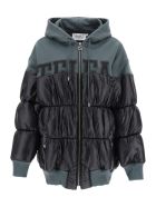 Telfar Color-block Bimaterial Down Jacket Telfar Color-block Bimaterial Down Jacket - OFF BLACK BLACK (Black)