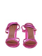 L'autre Chose Sandal In Laminated Leather L'Autre Chose Sandal In Laminated Leather - Fuchsia