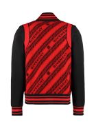 Givenchy Jacquard Bomber Jacket Givenchy Jacquard Bomber Jacket - red