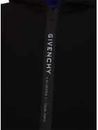 Givenchy Logo Zip Hooded Jacket Givenchy Logo Zip Hooded Jacket - Nero