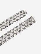 Belt With All-over Monogram Print Emporio Armani Belt With All-over Monogram Print - Grigio