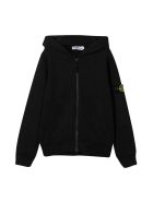 Stone Island Junior Black Sweatshirt Stone Island Junior Black Sweatshirt - Nero
