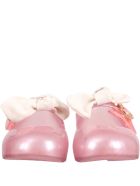 Melissa Pink Ballerina Flats For Girl With Bow Melissa Pink Ballerina Flats For Girl With Bow - Pink