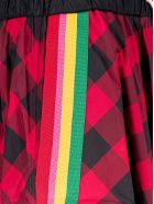 Palm Angels Skirt Check Palm Angels Skirt Check - Rosso e Bianco