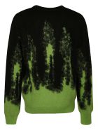 MSGM Round Neck Jumper MSGM Round Neck Jumper - Green/Black