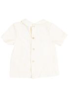 De Cavana Baby T-shirt With Collar De Cavana Baby T-shirt With Collar - Latte