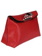Four-ring Skull Clutch Alexander McQueen Four-ring Skull Clutch - Rosso