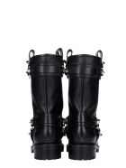 Christian Louboutin Bikita Lug Combat Boots In Black Leather Christian Louboutin Bikita Lug Combat Boots In Black Leather - black