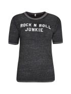 R13 Rock N Roll Junkie Skate T-shirt R13 Rock N Roll Junkie Skate T-shirt - grey
