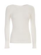Sweater L/s Boat Neck Peluche Emporio Armani Sweater L/s Boat Neck Peluche - Bianco