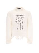 Riccardo Comi White "happy Day" Sweater For Kids Riccardo Comi White "happy Day" Sweater For Kids - White