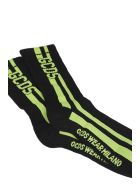 Round Socks GCDS Round Socks - Nero/lime