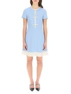 RED Valentino Mini Dress With Bows RED Valentino Mini Dress With Bows - BLUE