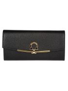 Black Leather Wallet Salvatore Ferragamo Black Leather Wallet - Black
