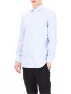 Mazzarelli Striped Shirt Mazzarelli Striped Shirt - RIGA STRETTA BIANCO CELESTE (Light blue)