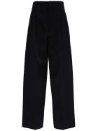 Bottega Veneta Tailored Pants In Wool Gabardine Bottega Veneta Tailored Pants In Wool Gabardine - Black