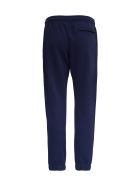 Kenzo Blue Cotton Jogger With Tiger Patch Kenzo Blue Cotton Jogger With Tiger Patch - Blu