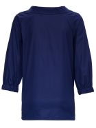 Marni V-neck Cotton Blouse Marni V-neck Cotton Blouse - Blu