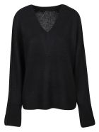 360 Sweater Maglia Scollo V Candice 360 Sweater Maglia Scollo V Candice - Black