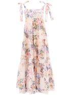 Brigthon Dress In Floral Cotton Zimmermann Brigthon Dress In Floral Cotton - Multicolor