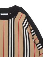 Burberry Black And Beige Cotton Sweatshirt Burberry Black And Beige Cotton Sweatshirt - Check