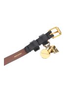 Alexander McQueen Pionier Double Wrap Leather Bracelet Alexander McQueen Pionier Double Wrap Leather Bracelet - BLACK