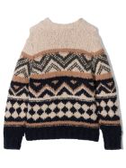 Brunello Cucinelli Brown Wool-silk-cashmere Jumper Brunello Cucinelli Brown Wool-silk-cashmere Jumper - Fantasia